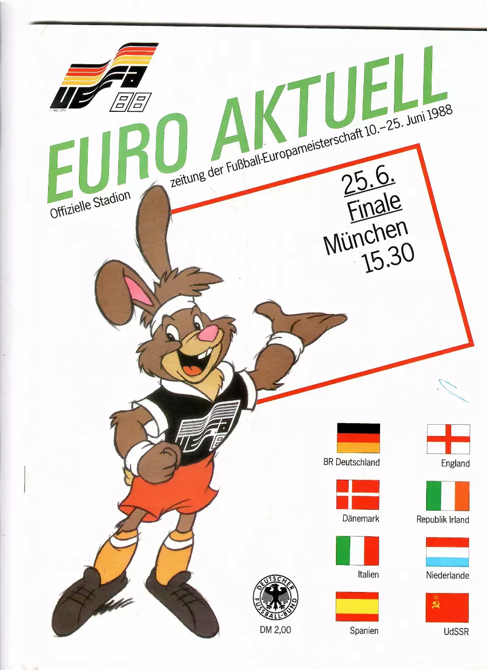 Чемпионат Европы 1988 Голландия/Нидерланды-СССР