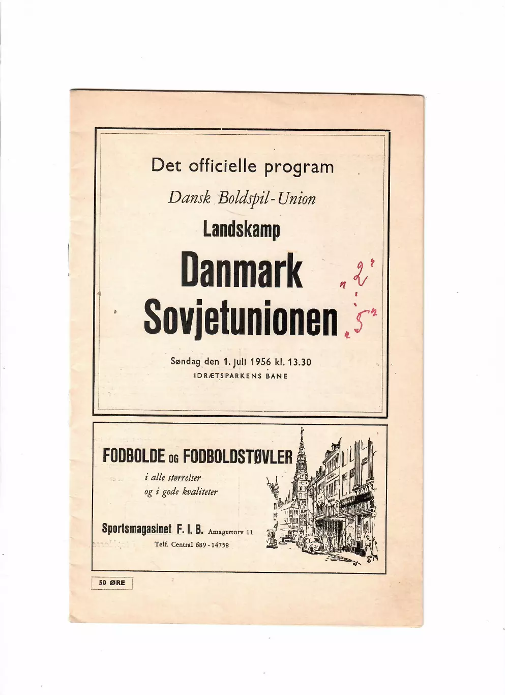 Дания-СССР 1956