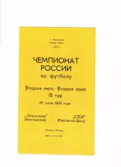 Атоммаш Волгодонск - СКА Ростов 1993
