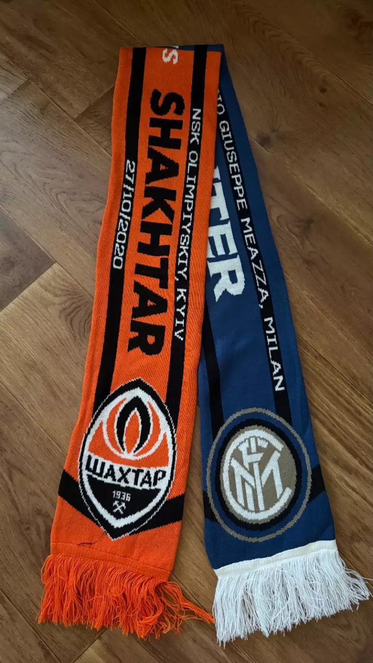 Шарф матчевый. Шахтер - Интер. 2020 год