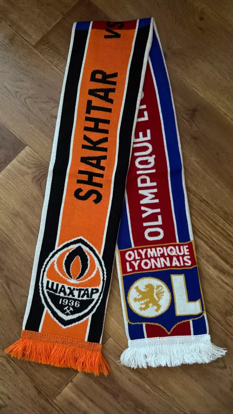 Шарф матчевый. Шахтер - Лион