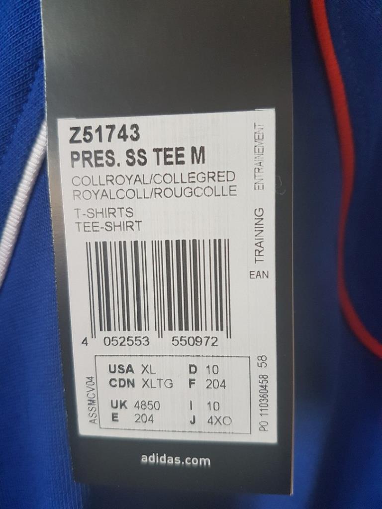 футболка сборной Франции (официальная, Адидас, размер ХХL), новая. 1