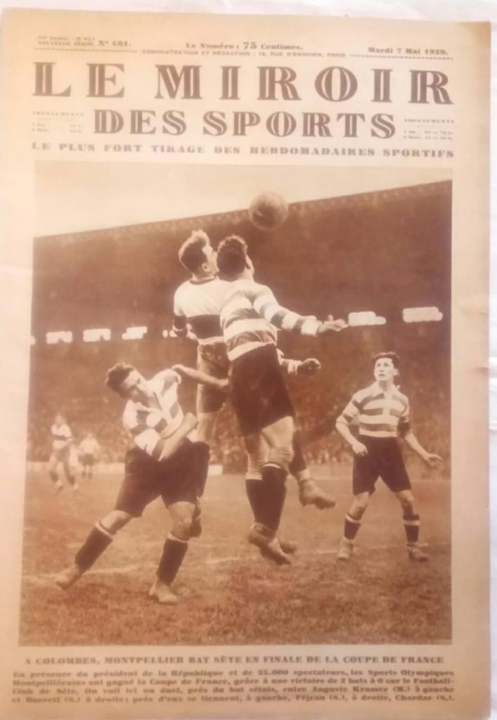 Раритет! Le miroir de sport (Зеркало Спорта) Франция 7.05.1929 см. ниже.