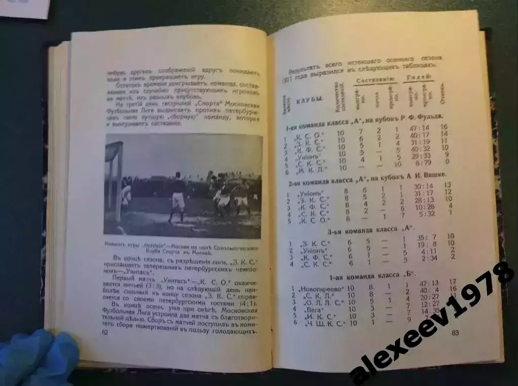 Ежегодник ВФС 1912 (Всероссийский футбольный союз ныне РФС), издание 1913 Москва 6