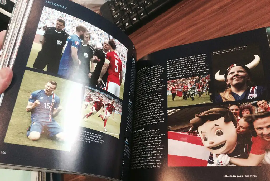 Евро-2016. Книга УЕФА. 210 страниц. Фото альбом. Статьи. Статистика. Россия 2