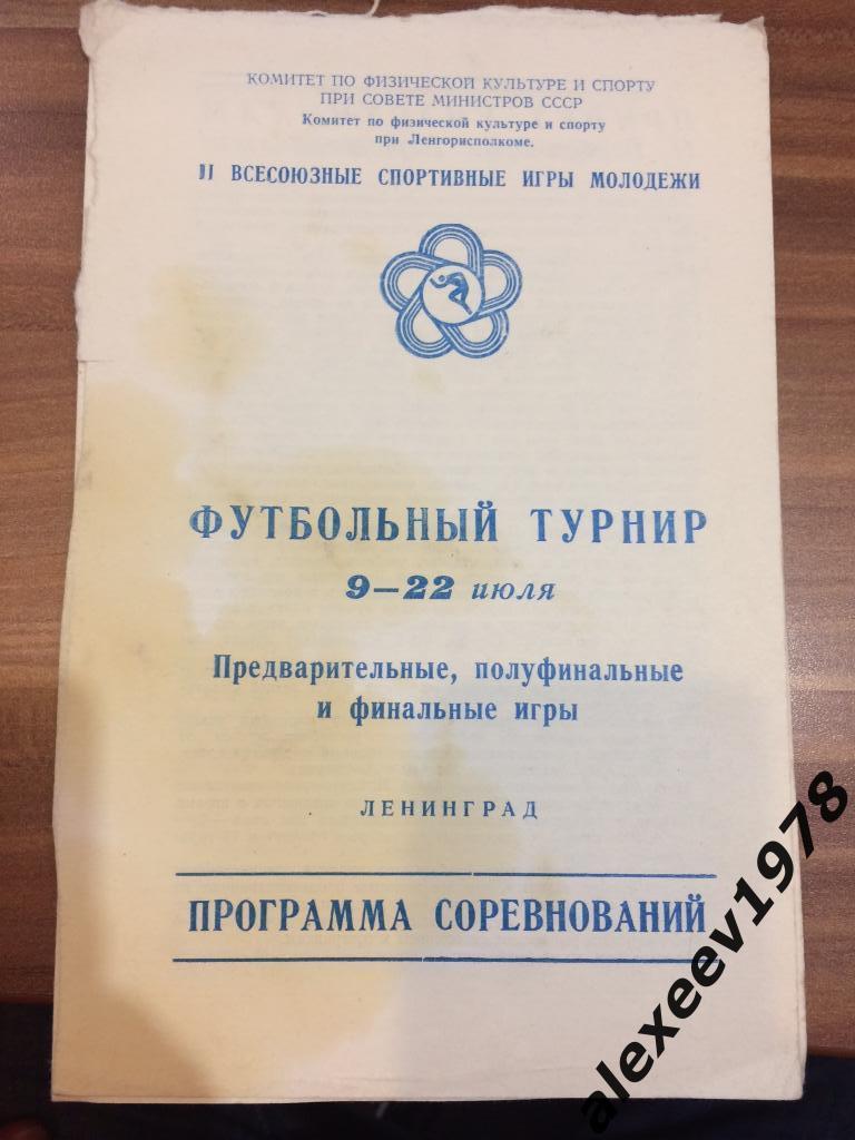 1977 Всесоюзные игры молодежи Ленинград Москва Украина Узбекистан Литва