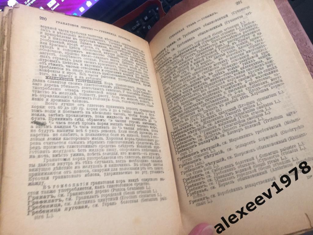 Словарь-травник и цветник. 1898 год. Санкт-Петербург. 340 стр. 3