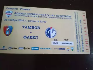 ФК Тамбов - Факел Воронеж25 ноября 2016 игра в Химках