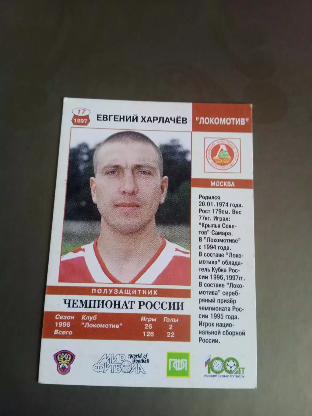 Харлачев Евгений Локомотив Москва 1997