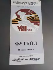 Спартак Москва - Торпедо Кутаиси 18 июня 1983