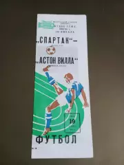 Спартак Москва - Астон Вилла 19 октября 1983 Кубок УЕФА