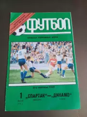 Спартак Москва - Динамо Киев 1 июля 1991