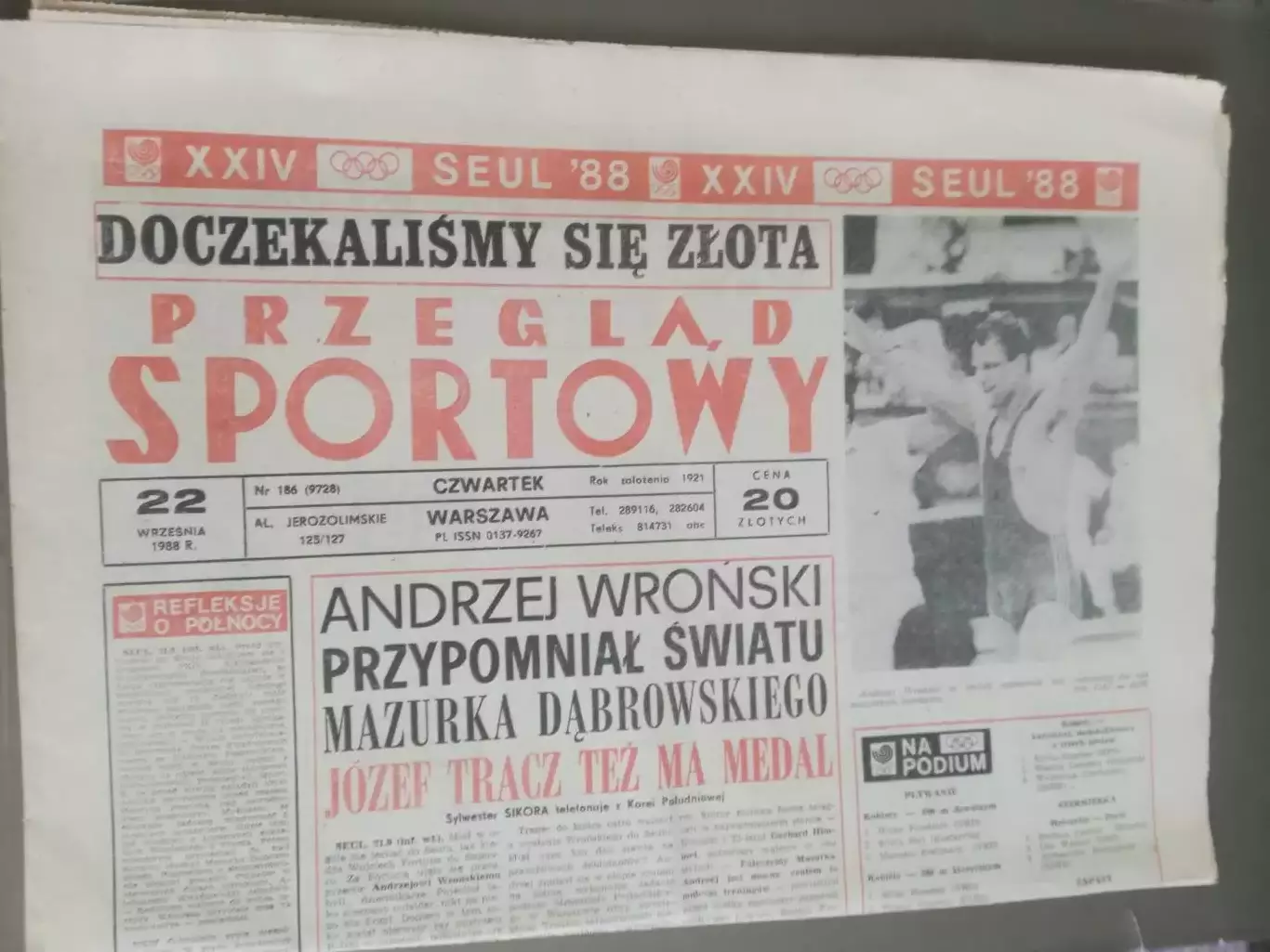 Пшеглонд Спортовы Польша 22 сентября 1988 Олимпиада Сеул