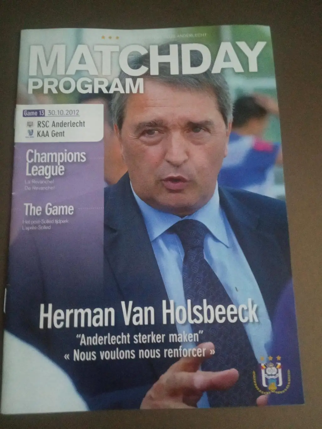 Андерлехт - Гент 30 октября 2012