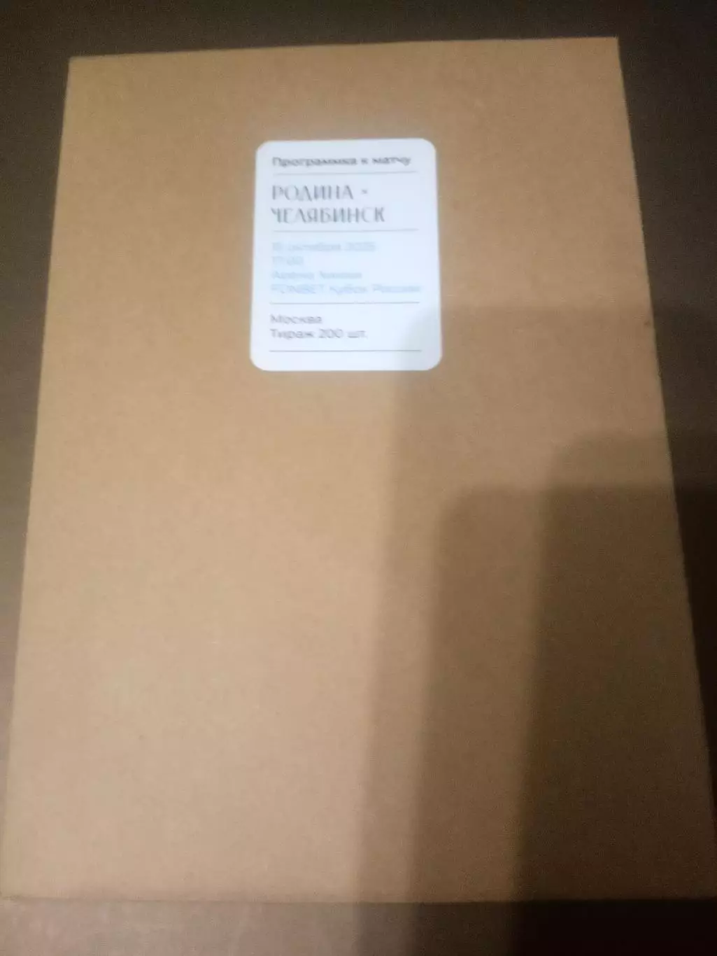 Родина Москва - ФК Челябинск 15 октября 2025