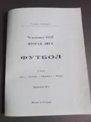 Ока Коломна - Динамо-2 Москва 8 июля 1989