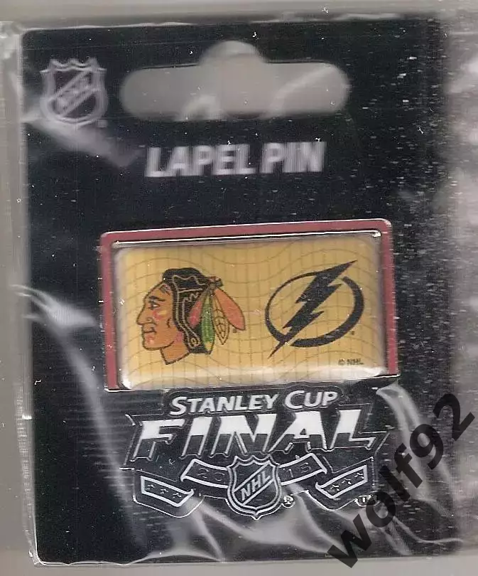 Знак Чикаго Блэк Хокс-Тампа Бзй Лайтинг/НХЛ/Кубок Стенли Финал 2015/Официальный
