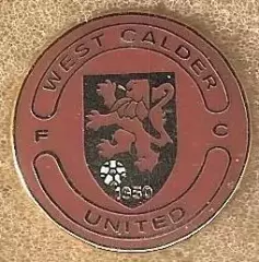 Знак ФК Вест Колдер Юнайтед Шотландия (1) /West Calder United F.C. /2020