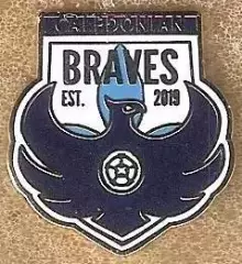 Знак ФК Каледониан Брэйвз Шотландия (1) / Caledonian Braves F.C. / 2020