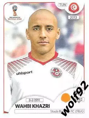 Наклейка №562 Wahbi Khazri / Tunisia / Panini / ЧМ 2018