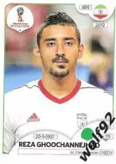 Наклейка №190 Reza Ghoochannejhad / Iran / Panini / ЧМ 2018