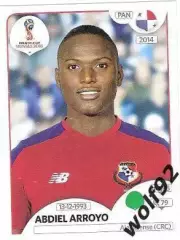 Наклейка №551 Abdiel Arroyo / Panama / Panini / ЧМ 2018