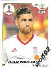 Наклейка №185 Alireza Jahanbakhsh / Iran / Panini / ЧМ 2018