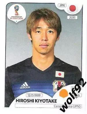 Наклейка №665 Hiroshi Kiyotake / Japan / Panini / ЧМ 2018