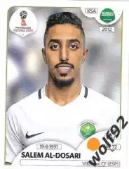 Наклейка №67 Salem Al-Dosani / Saudi Arabia / Panini / ЧМ 2018