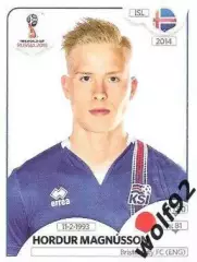 Наклейка №300 Hordur Magnusson / Iceland / Panini / ЧМ 2018