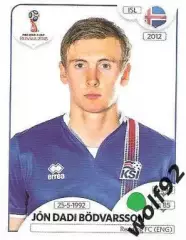 Наклейка №309 Jon Dadi Bodvarsson / Iceland / Panini / ЧМ 2018