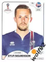 Наклейка №304 Gylfi Sigurdsson / Iceland / Panini / ЧМ 2018