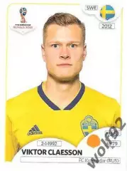 Наклейка №485 Viktor Claesson / Sweden / Panini / ЧМ 2018