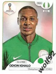 Наклейка №349 Odion Ighalo / Nigeria / Panini / ЧМ 2018