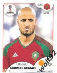 Наклейка №162 Karim El Ahmadi / Morocco / Panini / ЧМ 2018