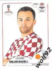 Наклейка №326 Milan Badel / Croatia / Panini / ЧМ 2018