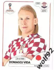 Наклейка №318 Domagoj Vida / Croatia / Panini / ЧМ 2018