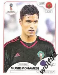Наклейка №154 Munir Mohamedi / Morocco / Panini / ЧМ 2018
