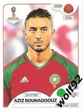 Наклейка №170 Aziz Bouhaddouz / Morocco / Panini / ЧМ 2018