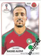 Наклейка №169 Rachid Alioui / Morocco / Panini / ЧМ 2018
