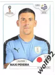 Наклейка №95 / Maxi Pereira / Uruguay / Panini / ЧМ 2018