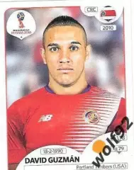 Наклейка №407 David Guzman / Costa Rica / Panini / ЧМ 2018