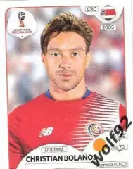 Наклейка №405 Christian Bolanos / Costa Rica / Panini / ЧМ 2018