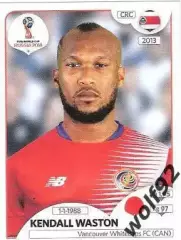 Наклейка №399 Kendall Waston / Costa Rica / Panini / ЧМ 2018