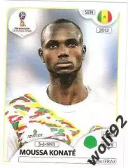 Наклейка №627 Moussa Konate / Senegal / Panini / ЧМ 2018