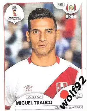 Наклейка №237 Miguel Trauco / Peru / Panini / ЧМ 2018