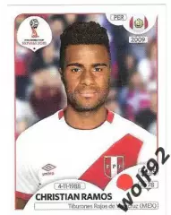 Наклейка №238 Christian Ramos / Peru / Panini / ЧМ 2018