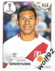 Наклейка №246 Edison Flores / Peru / Panini / ЧМ 2018