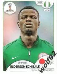 Наклейка №335 Elderson Echiejile / Nigeria / Panini / ЧМ 2018