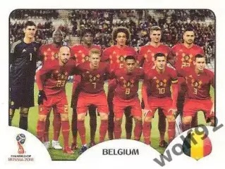 Наклейка №513 Бельгия / Belgium / Panini / ЧМ 2018